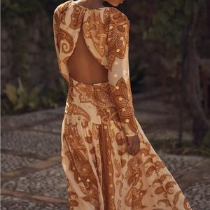 Farm Rio Backless Paisley Dress